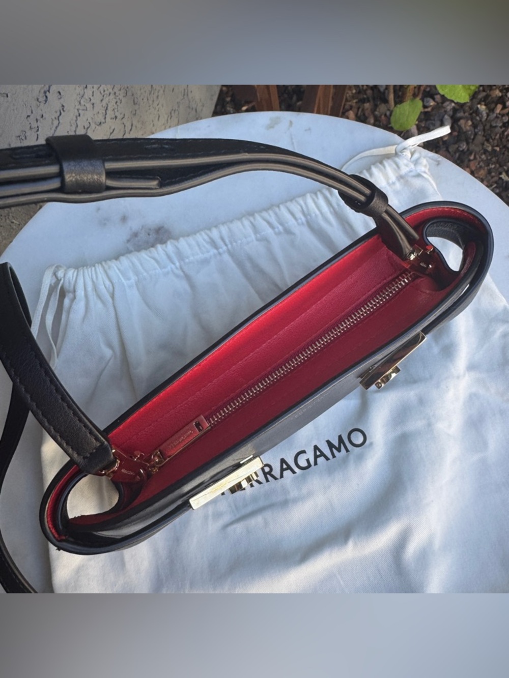 SOLD Salvatore Ferragamo Hug Mini Leather Crossbody - Picture 6 of 16